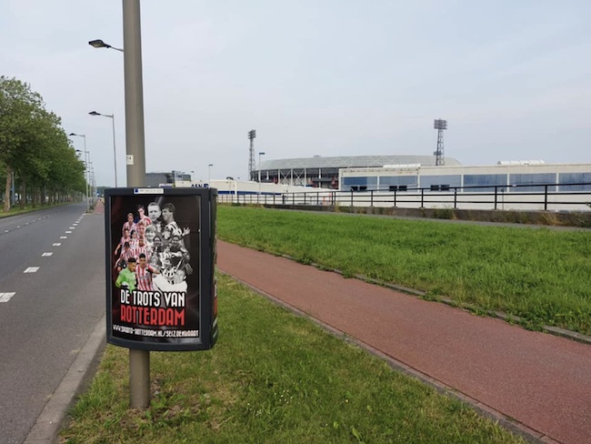 Sparta promotieposter bij Kuip