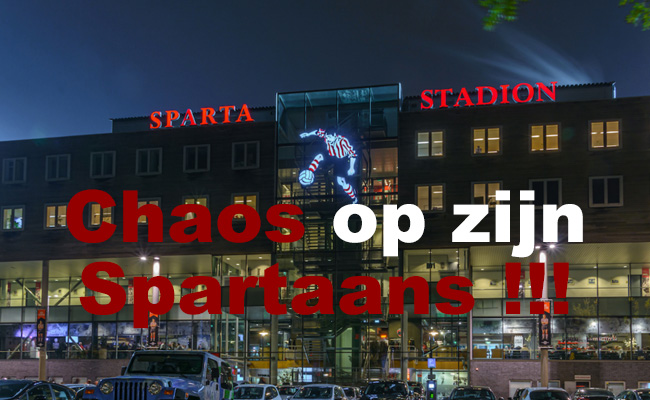 Chaos op zijn Spartaans