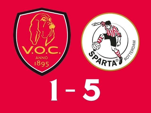 affiche VOC Sparta uitslag 1-5