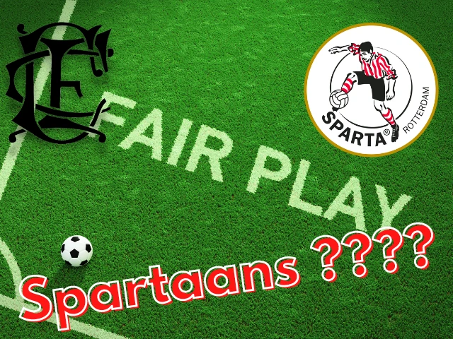 Voetbalveld met Fairplay er op geschreven