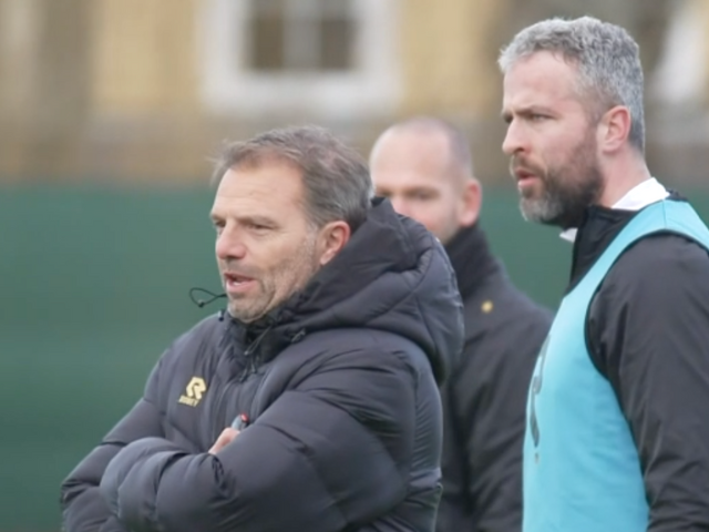 Ralf Seuntjes op het trainingsveld bij Sparta