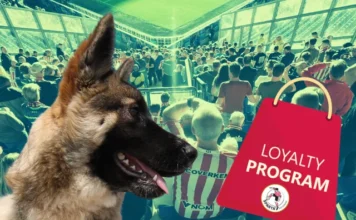 Een trouwe herdershond beeld het loyaliteitsprogramma van Sparta uit