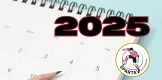 Agenda om Sparta wedstrijden in te markeren
