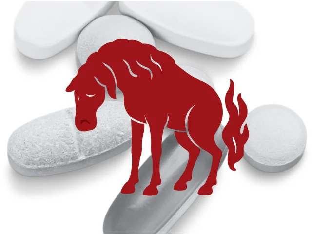 Down horse