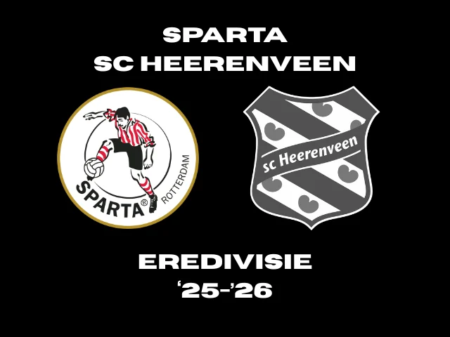 Affiche Sparta - Heerenveen seizoen 2526-voorbeschouwing