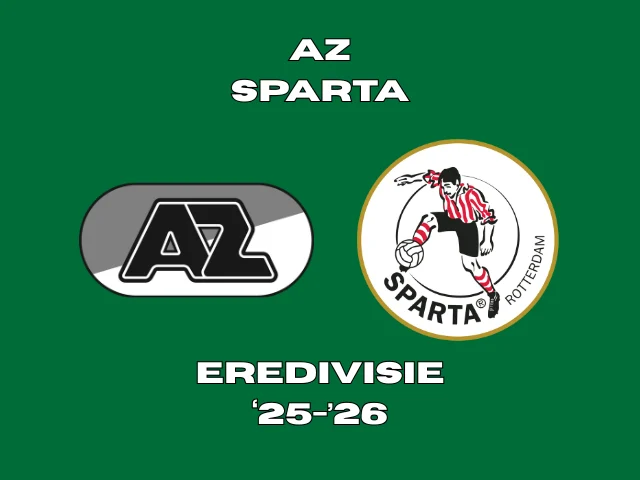 Affiche AZ - Sparta seizoen 2526-verslag