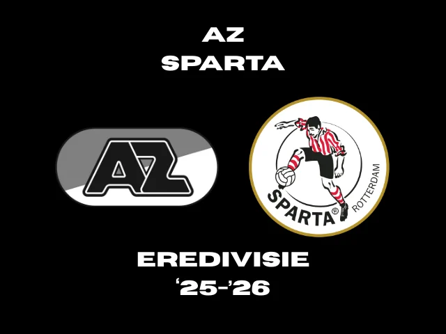 Affiche AZ - Sparta seizoen 2526-voorbeschouwing