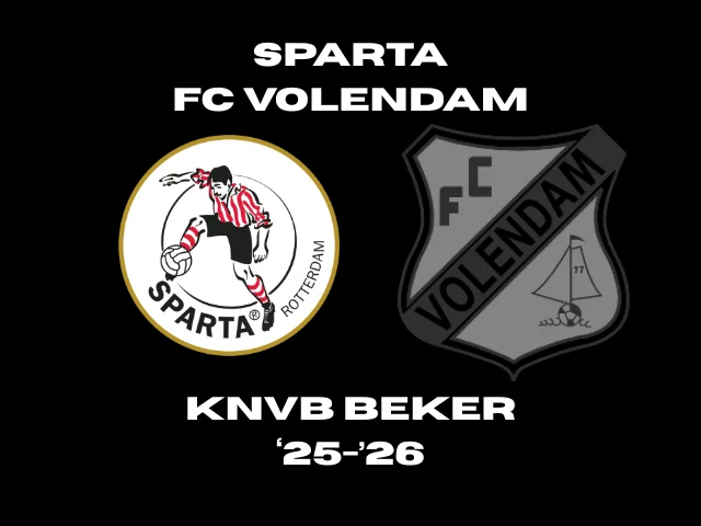 Affiche Sparta Volendam seizoen beker 2526-voorbeschouwing2