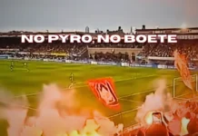 No Pyro, no boete