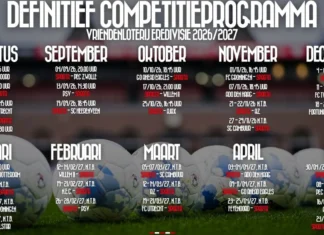 Definitief programma Eredivisie