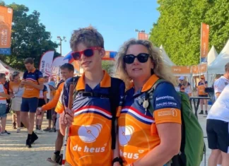 Mads blind naar de top: doneer!