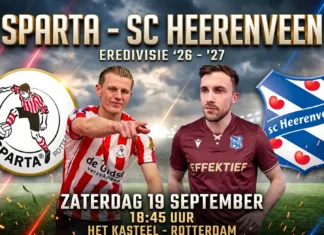 Voorbeschouwing Sparta – Heerenveen (september 2026)